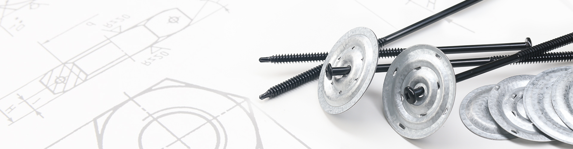 Roofing valley fixing fasteners with large washer