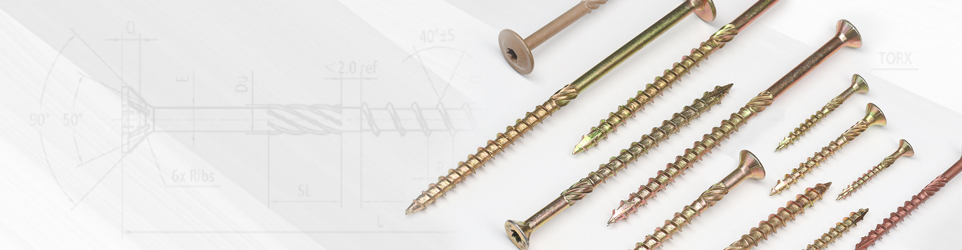 Timber decking screws assortment