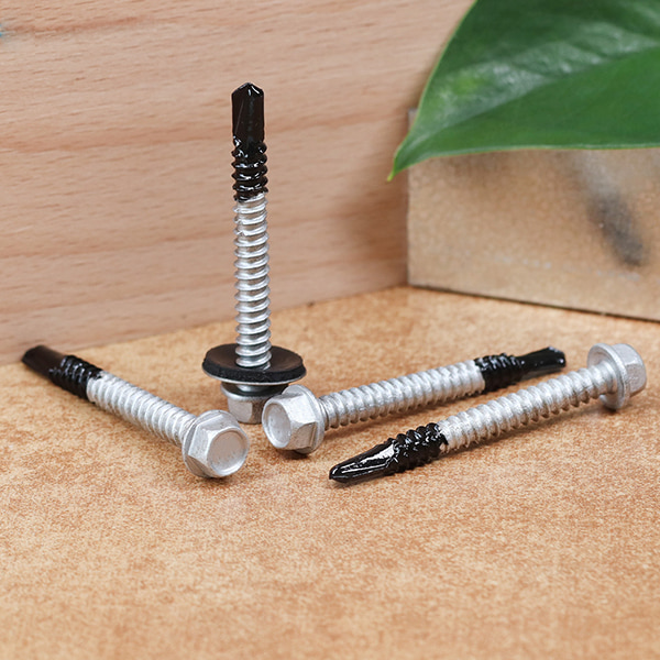 Bi-metal self-drilling screw, SS304 body with SCM435 point